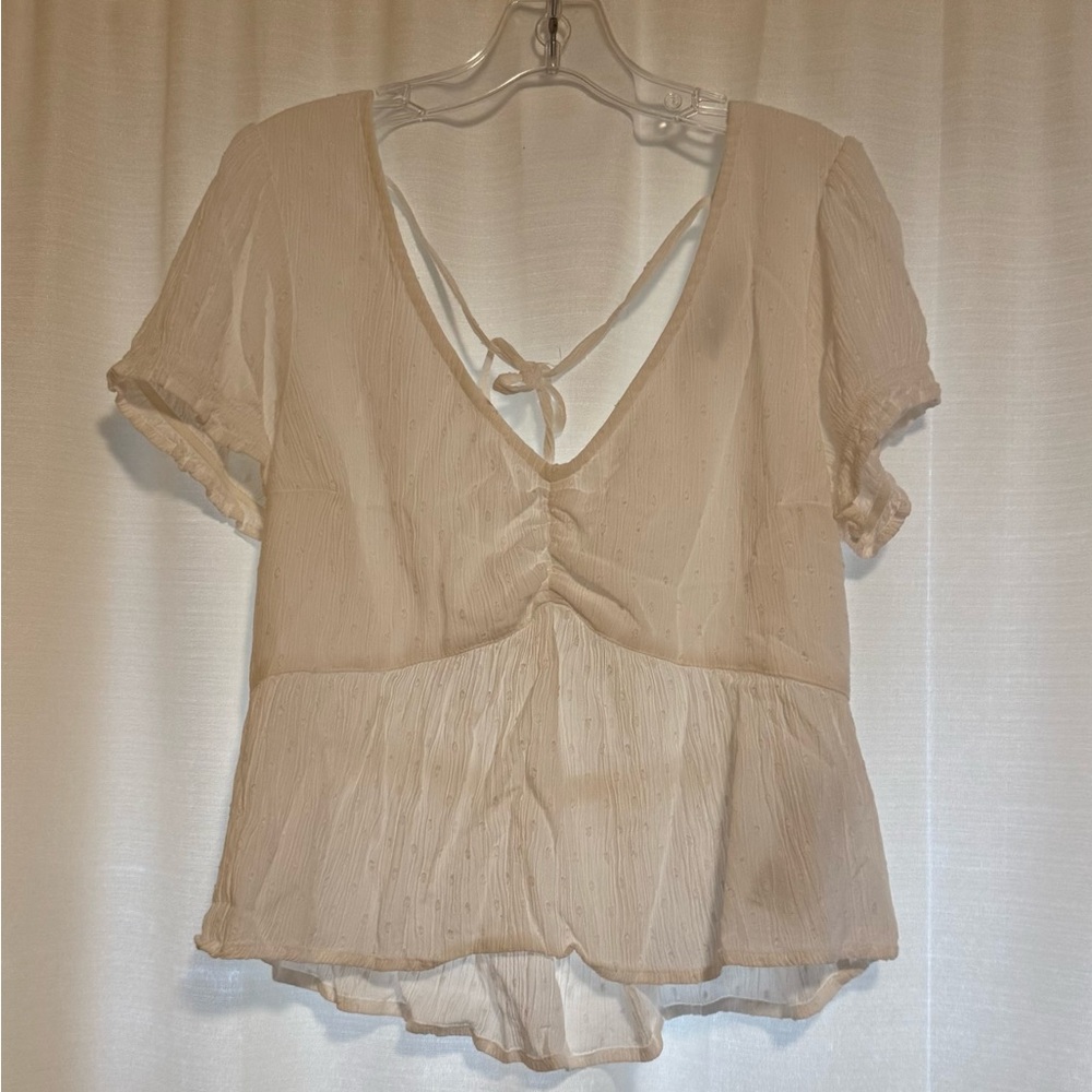 Hollister Open-back Flowy Top